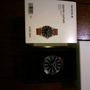 Nixon - Sentry Leather - Brass/Black/Brown